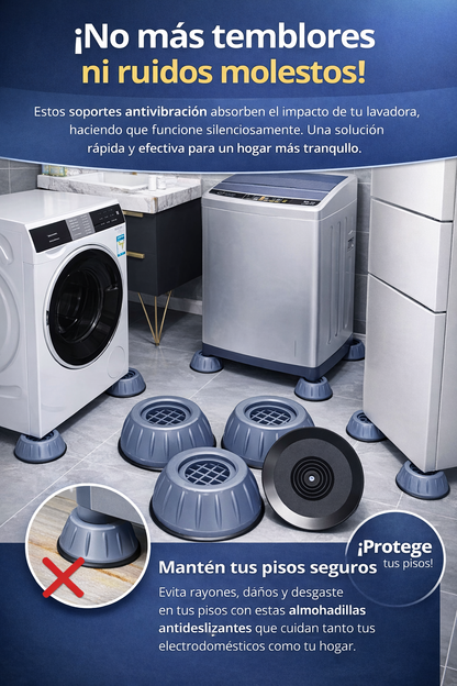 Almohadillas Antivibración para Lavadora Set x4