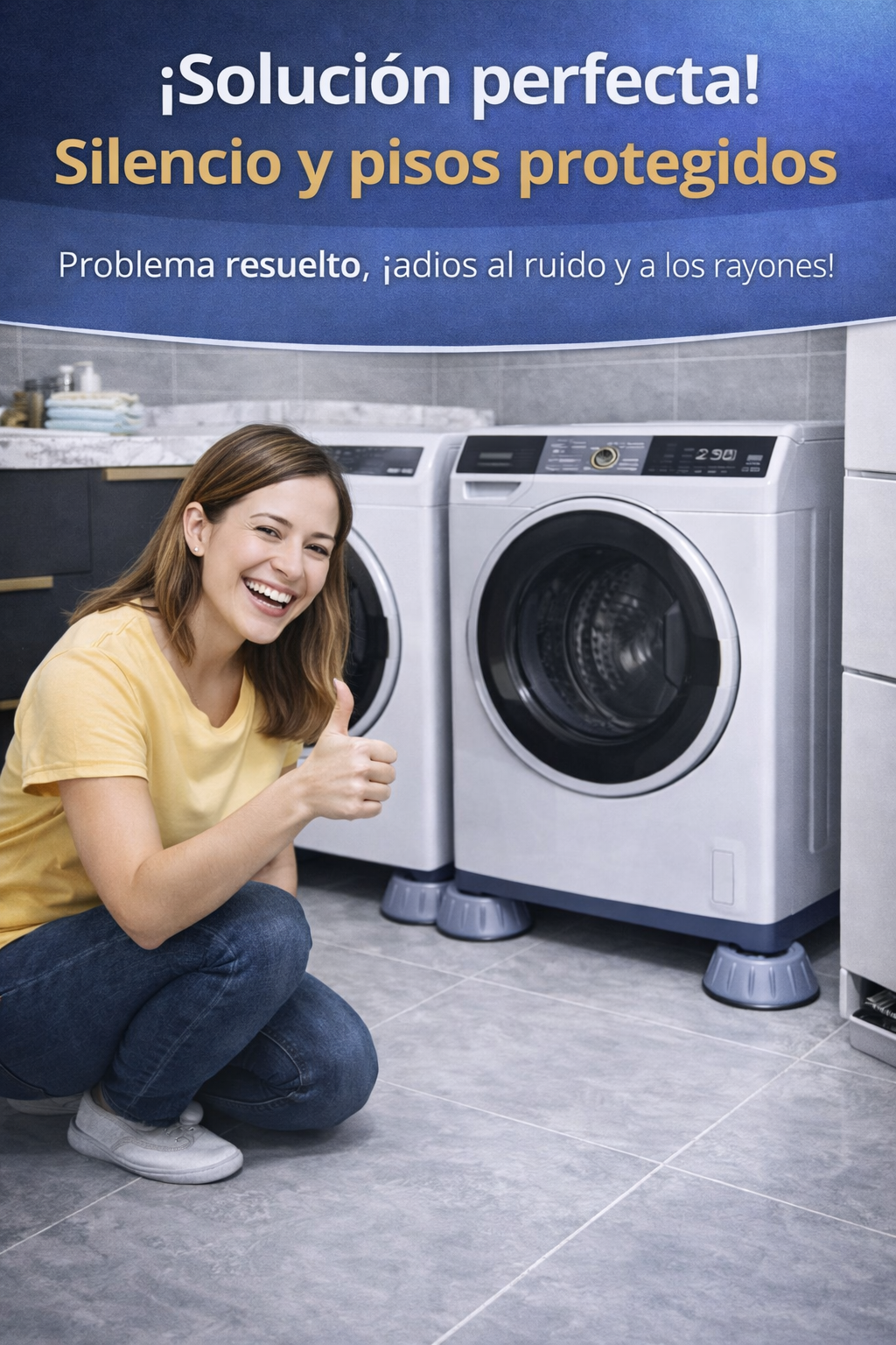 Almohadillas Antivibración para Lavadora Set x4