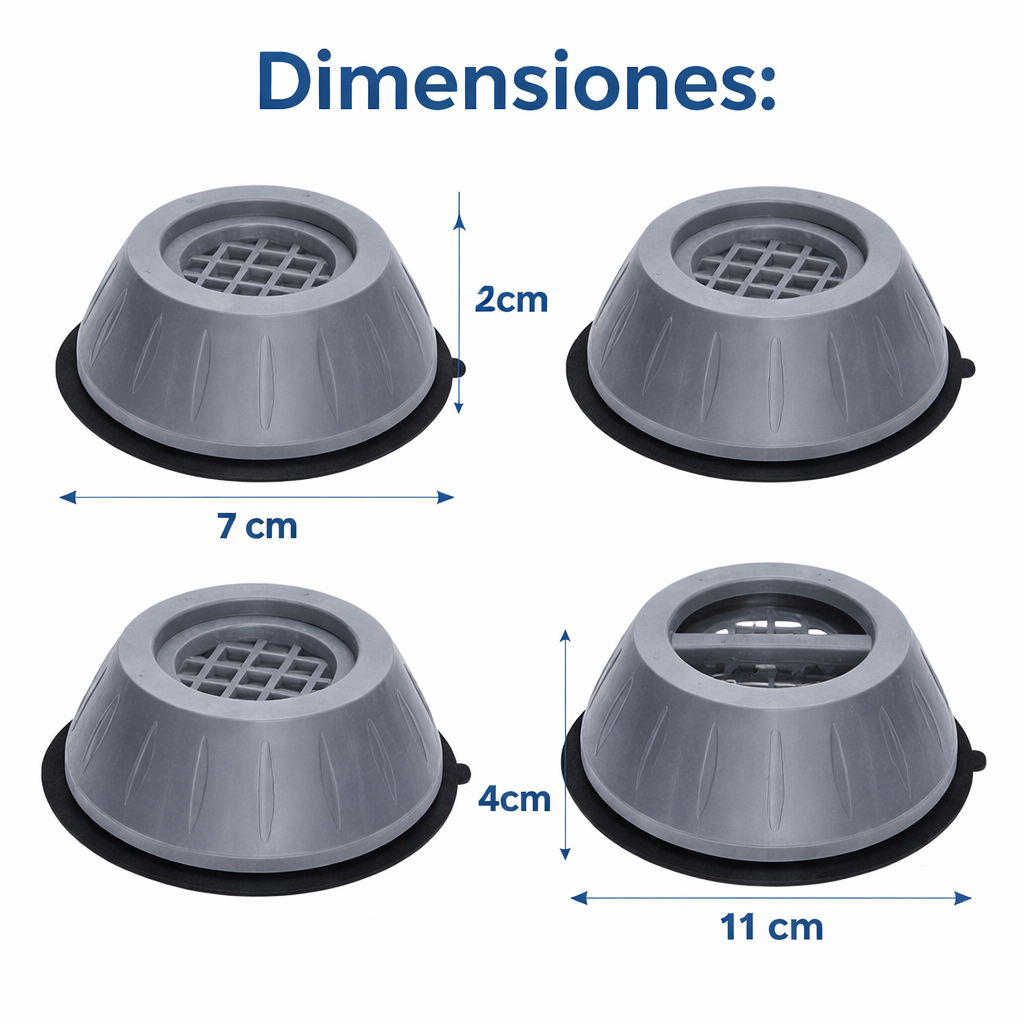 Almohadillas Antivibración para Lavadora Set x4