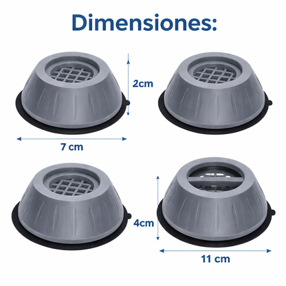 Almohadillas Antivibración para Lavadora Set x4
