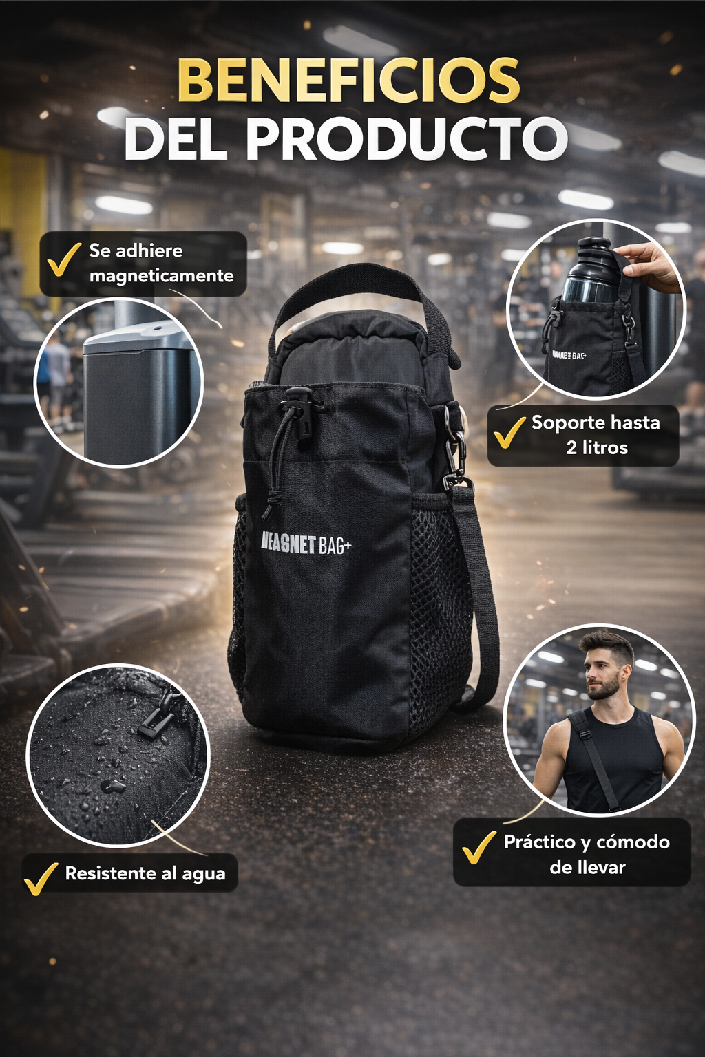 BOLSO MAGNETICO PARA EL GYM