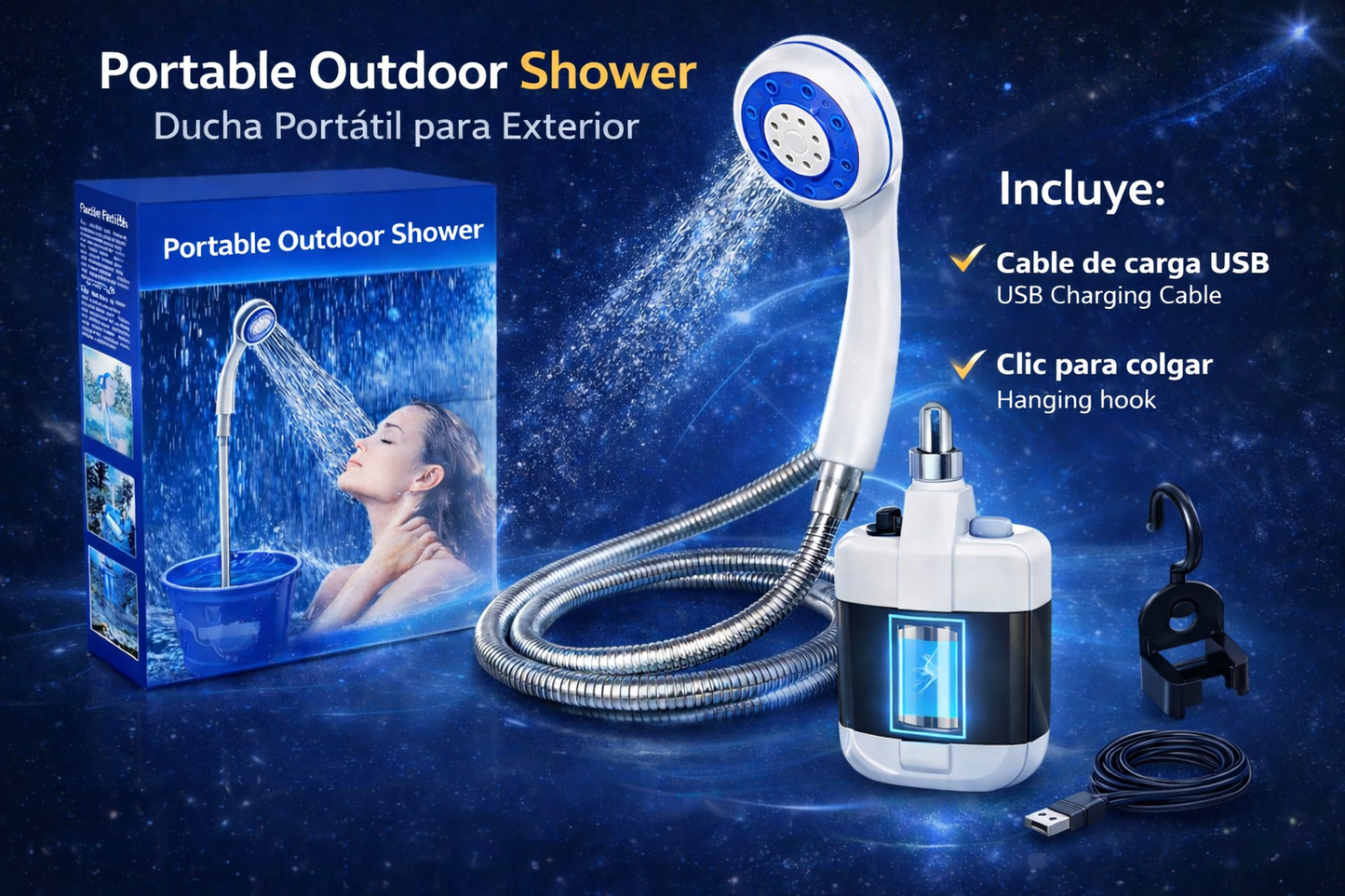 Ducha Portatil Recargable